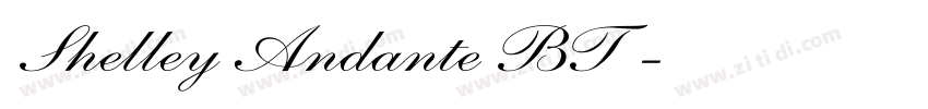 Shelley Andante BT字字体转换